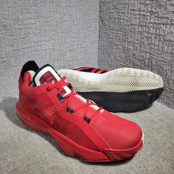 Adidas Dame 6 Men's Size 13 US Scarface Red White Black Lace Up Sneakers FY0850 - Picture 10 of 12